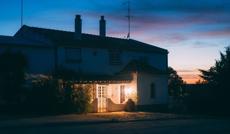 delar av hus utan ström